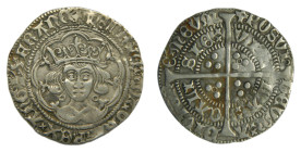 Henry VI, first reign (1422-30), Silver Groat. Calais mint, annulet issue. AR. 3,66 gr.
MBC+