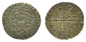 Henry VII (1485-1509), Silver Groat. London mint. AR. 2,8 gr. Quatrefoils flanking neck.
MBC