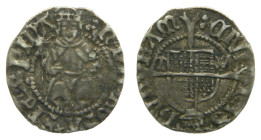 Henry VIII (1509-47), Silver Penny. Durham mint. AR. 0,66 gr. 2nd coinage. TW beside shield, hat below (Archbishop Wolsey).
MBC-