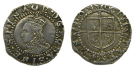 Elizabeth I (1558-1603), Silver Penny. Tower mint. O as mintmark. AR. 0,51 gr. 5th issue.
EBC
