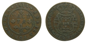 ANGOLA. 1814. 1/2 Macuta. 1814. (KM#45).
MBC