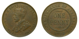 AUSTRALIA. 1922. Penny. (KM#23). 9,52 gr. Bronce.
EBC