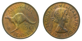 AUSTRALIA. 1961. Penny. (KM#56). 9,50 gr. Bronce.
SC