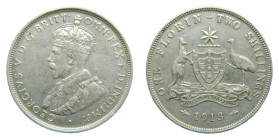 AUSTRALIA. 1913. Florín. (KM#27). 11.26 gr. AR. 925. George V.
MBC