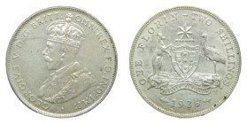 AUSTRALIA. 1936. Florín. (KM#27). 11,31 gr. AR. 925. George V.
SC