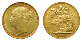 AUSTRALIA. 1885 M. Sovereign. 1885 M. (KM#7). Victoria. 7,98 gr. AU.
MBC+