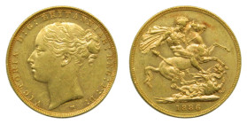 AUSTRALIA. 1886 M. Sovereign. (KM#7). Victoria. 7,98 gr. AU.
EBC+