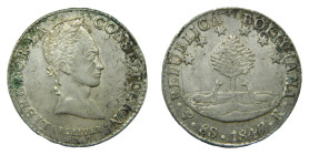 BOLIVIA. 1847 PTS R. 8 Soles. (KM#A103). 27,54 gr. AR. Excelente conservación.
EBC+