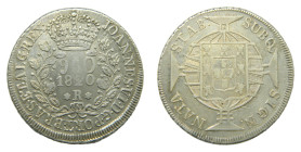 BRASIL. 1820 R. 960 reis. Rio de Janeiro (KM#326.1). 26,79 gr. AR.
MBC