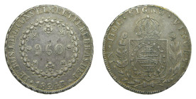 BRASIL. 1824 R. 960 reis. Rio de Janeiro (KM#368.1). 26,49 gr. AR.
MBC+