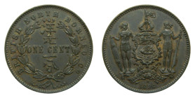 BRITISH NORTH BORNEO. 1896 H. Cent. (KM#2). Bronce.
SC-