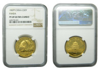 CHINA. 1987. 50 yuan. Panda. NGC (KM#90) 15,55 gr. AU.
PF69