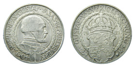 SUECIA / SWEDEN. Gustavo V. 1921 W. 2 Coronas. (KM#799). AR.
EBC