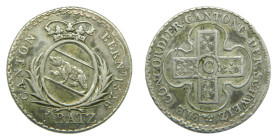 SUIZA / SWITZERLAND. 1826. 5 Batzen. (KM#196.1) 4,1 gr. AR.
MBC