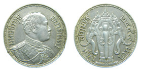 TAILANDIA / THAILAND. Rama VI. 2459 BE. Bath. (KM#45). AR.
MBC