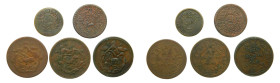 TIBET. Lote 5 monedas varios años y valores. 3 x 5 sho. 1 x sho 1 x 5 skar.
BC/MBC