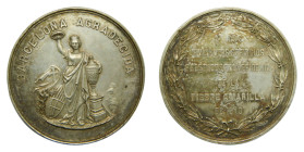 Medalla 1870. Barcelona Agradecida a los eminentes servicios prestados en la pandemia de la fiebre amarilla. AR 40,71 gr. 45 mm. Cru-622a
EBC