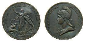 España. 1906. Medalla política firmada por Parera y Rodriguez. AE. Libertad, Igualdad, Fraternidad. 8,92 gr. 30 mm.
EBC