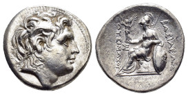 KINGS of THRACE. Lysimachos.(305-281 BC).Magnesia ad Maeandrum.Tetradrachm.

Obv : Head of the deified Alexander right, wearing horn of Ammon.

Re...
