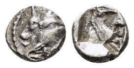 DYNASTS of LYCIA. Uncertain dynast.(Circa 480 BC).Uncertain mint. Obol.

Obv : Forepart of bull left.

Rev : Forepart of Pegasos right in dotted squar...