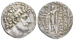 SELEUKID KINGS of SYRIA.Antiochos VIII Epiphanes.(121/0-97/6 BC).Antioch on the Orontes.Tetradrachm.

Obv : Diademed head right.

Rev : BAΣIΛEΩΣ ANTIO...