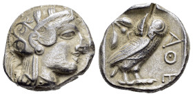 PHARONIC KINGS of EGYPT.Uncertain pharaoh.(Late 5th-mid 4th centuries BC).Tetradrachm.

Obv : Helmeted head of Athena right, with frontal eye.

Rev : ...