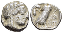 PHARONIC KINGS of EGYPT.Uncertain pharaoh.(Late 5th-mid 4th centuries BC).Tetradrachm.

Obv : Helmeted head of Athena right, with frontal eye.

Re...