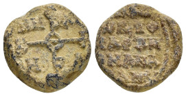 BYZANTINE LEAD SEAL.(Circa 7th-11th Century).Pb.

Weight : 17.4 gr
Diameter : 20 mm