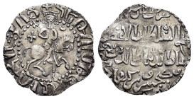 ARMENIA. Hetoum I.(1226-1270).Bilingual issue struck with Kaikhusrew.Sis.Tram.

Obv : Hetoum, with head facing and holding lis-tipped sceptre, on hors...