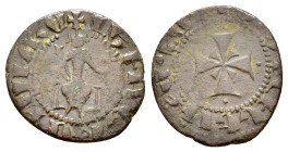 ARMENIA. Levon IV.(1320-1341).Sis.Pogh.

Obv : Levon seated facing on throne, holding lis-tipped sceptre and orb.

Rev : Cross pattée, with short salt...