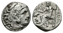 Kings of Thrace (Macedonian), Lysimachos. AR Drachm, 3.97 g 16.71 mm. In the name and types of Alexander III of Macedon. Lampsakos, circa 301-296 BC. ...