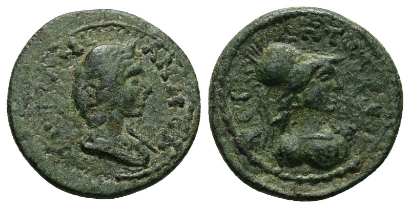 Pamphylia, Side. Julia Mamea, 222-235 AD. AE. 5.07 g. 20.86 mm.
Obv: IOYΛIA MAMM...