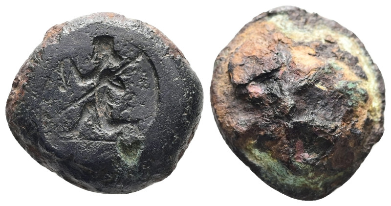 PB Greco-Persian seal (599 BC–331 BC)
Obv: Persian king or hero, wearing kidari...