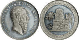 MEXICO. Tin Death of Maximilian I Medal, 1867. PCGS SPECIMEN-61.
Hauser-321; Wurzbach-6140. Diameter: 41mm. Signed by A. Kleeberg. Obverse: Bust of M...