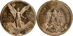 MEXICO. 50 Pesos, 1931. Mexico City Mint. PCGS MS-64.
Fr-172; KM-481. A remarkable find for the 50 Pesos specialist, this dazzling example is one of ...