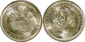 MEXICO. 5 Pesos, 1950-Mo. Mexico City Mint. PCGS MS-65.
KM-466. A pleasing Gem example of the popular commemorative, this handsome example displays a...