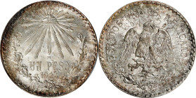 MEXICO. Peso, 1924-M. Mexico City Mint. PCGS MS-65+.
KM-455. While a good amount of this issue was made, it is very difficult to come across those in...