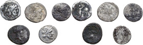 The Roman Republic. Lot of 5 AR coins.