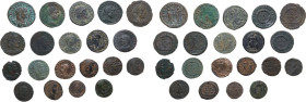 The Late Roman Empire. Multiple lot of twenty (20) unclassified AE coins. AE.