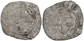 Pietro (1374-1391), conte del Genevese. Denaro. HMZ 1-304. MI. 0.77 g. 15.00 mm. NC. MB+/qBB.