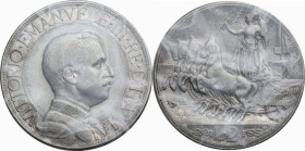 Vittorio Emanuele III (1900-1943). 2 lire 1911. Pag. 734; MIR (Savoia) 1140c. AG. 27.00 mm. Perizia Rollero (BB+). qBB/BB.