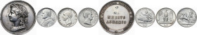 Lotto di tre (3) monete: medaglia al merito agrario, 5 lire 1927, lira 1915. In aggiunta 5 lire 1935 (Città del Vaticano). AG.
