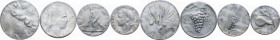 Serie completa dei 4 valori 1946: 10 lire, 5 lire, 2 lire, lira. Mont. 3. It. R. Tutte le monete sono periziate Rollero rispettivamente SPL, qSPL, SPL...