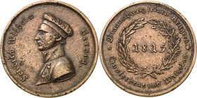 Orden deutscher Länder Braunschweig
Waterloo-Medaille Verliehen 1818. Bronze. Ohne Randschrift. 35 mm, 28,17 g. Ohne Öse OEK 629 Nimmergut 763 Sehr s...
