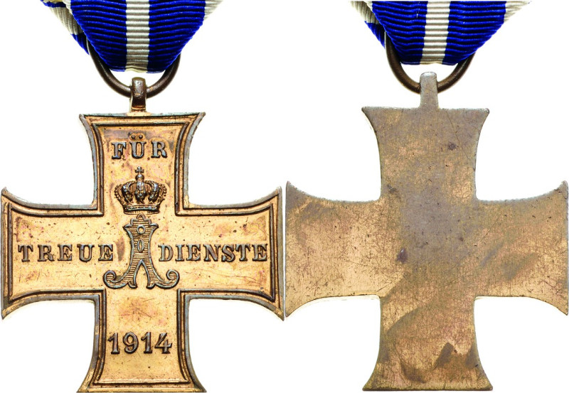 Orden deutscher Länder Schaumburg-Lippe
Kreuz für treue Dienste 1914, 2. Klasse...