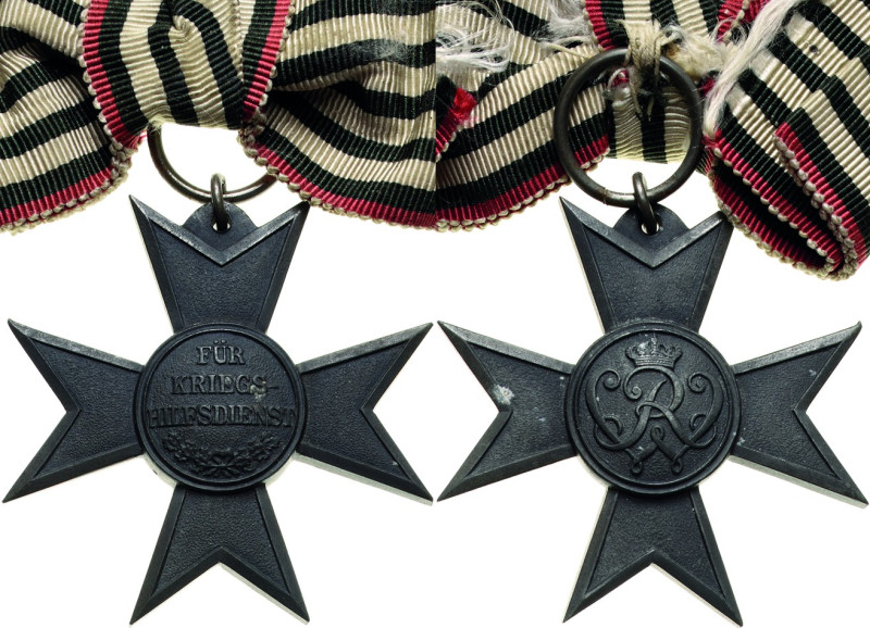 Orden deutscher Länder Preußen
Verdienstkreuz für Kriegshilfe Verliehen 1916/19...