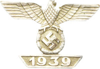 Orden des Dritten Reiches
Wiederholungsspange zur 1. Klasse 1949-1945 Verliehen 1940/1945. 2. Form. Ohne Herstellerzeichen. Buntmetall, versilbert, 4...