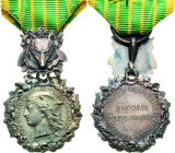 Ausländische Orden und Ehrenzeichen Frankreich
Ehrenmedaille für Forst- und Wasserwirtschaft am Band 3.Typ Verliehen 1905. Silber, 42 x 27 mm, 16,58 ...