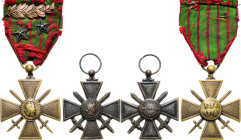 Ausländische Orden und Ehrenzeichen Frankreich
Kriegskreuz Frankreich. Kriegskreuz 1914-1918 am Band mit 2 Silbersternen und einen bronzenen Palmenzw...