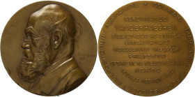 Akademien, Schulen, Universitäten
 Bronzemedaille 1911 (L. Hipp) Ferdinand van der Haeghen für die Akademiebibliothek der Universität Gent. Brustbild...